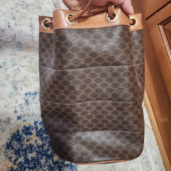 CELINE Canvas/Leather Hobo Bag - Picture 12 of 12